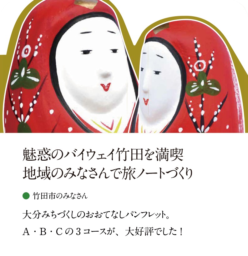 魅惑のバイウェイ竹田を満喫 地域のみなさんで旅ノートづくり